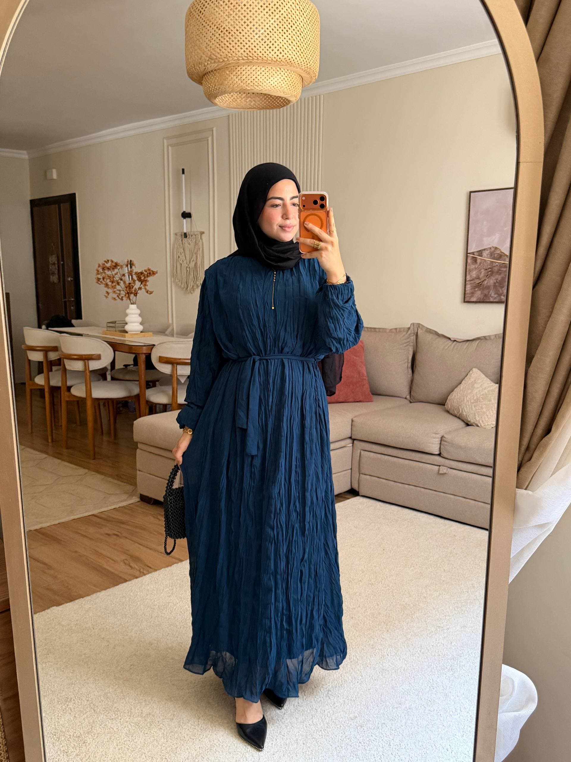 Crushed Chiffon Dress